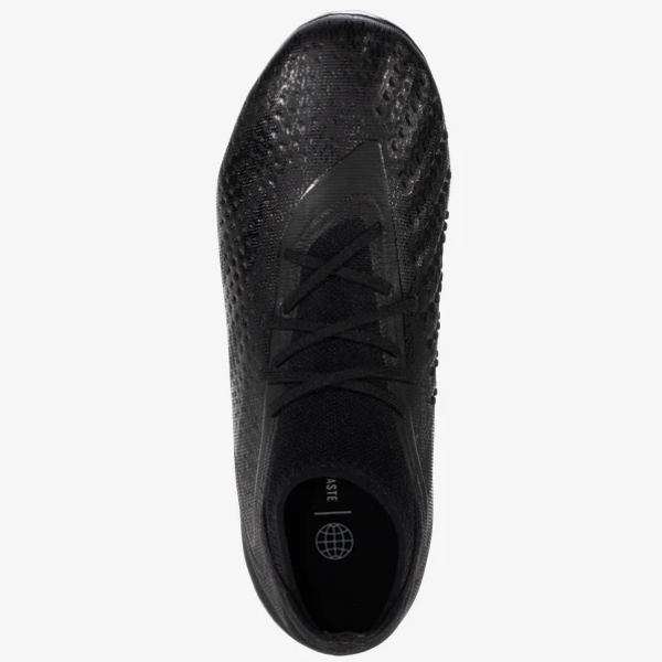 adidas Predator Accuracy.1 FG Jr - Black/White Youth Footwear Core Black/Feather White Youth 3 - Third Coast Soccer