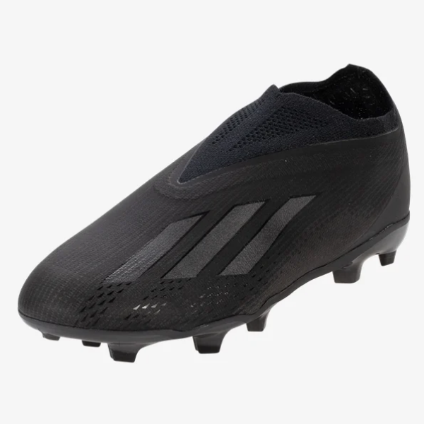 adidas Junior X Speedportal+ FG - Black Youth Footwear Closeout Youth 2 Core Black/Feather White - Third Coast Soccer