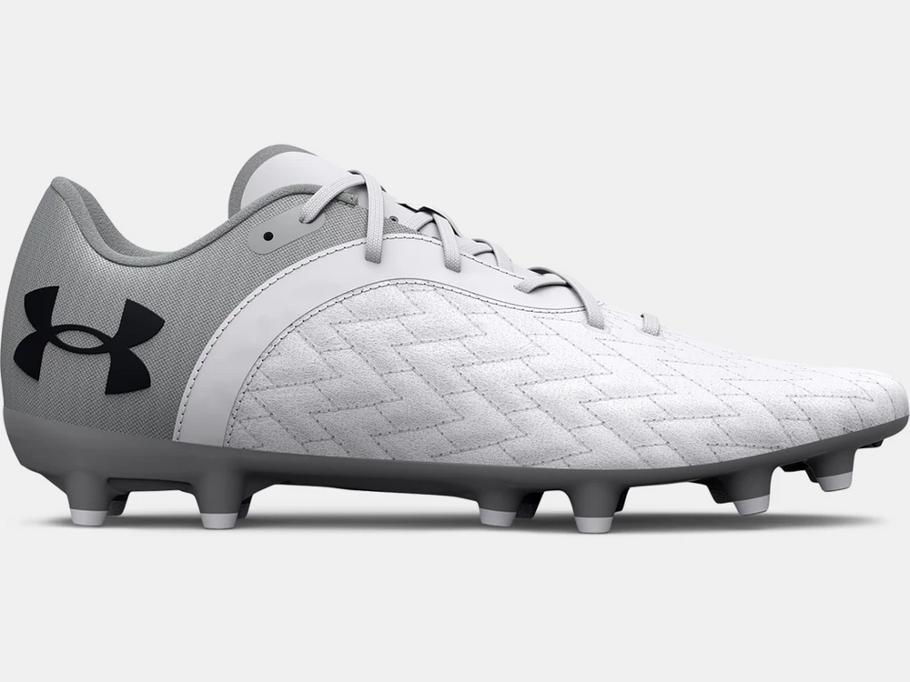 Under Armour Magnetico Select 2.0 FG - White Mens Footwear Mens 7 White/Metallic Silver - Third Coast Soccer