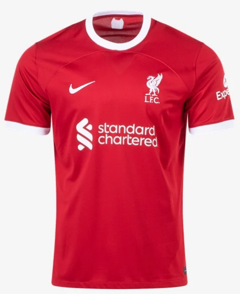 Nike Liverpool Home Jersey 23/24 Club Replica MENS SMALL GYM RED/WHITE - Third Coast Soccer
