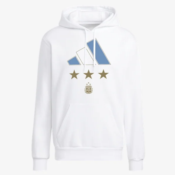 Adidas Argentina 2022 Winners Hoodie  MENS SMALL WHITE - Third Coast Soccer