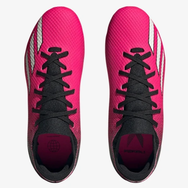 adidas Junior X Speedportal.3 FG - Shock Pink/Black/White Youth Firm Ground Youth 12 Team Shock Pink/Zero Met/Black - Third Coast Soccer