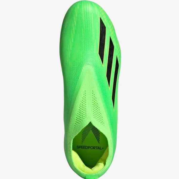 Adidas X Speedportal + FG Jr -  Solar Green/Black/Solar Yellow Youth Footwear Closeout Youth 5.5 Solar Green/Black/Solar Yellow - Third Coast Soccer