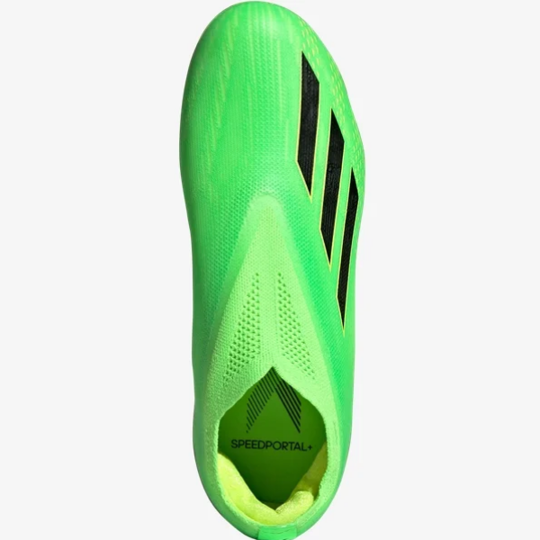 Adidas X Speedportal + FG Jr -  Solar Green/Black/Solar Yellow Youth Firm Ground Youth 5.5 Solar Green/Black/Solar Yellow - Third Coast Soccer