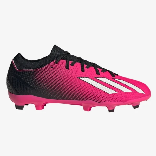 adidas Junior X Speedportal.3 FG - Shock Pink/Black/White Youth Footwear Closeout Youth 11.5 Team Shock Pink/Zero Met/Black - Third Coast Soccer