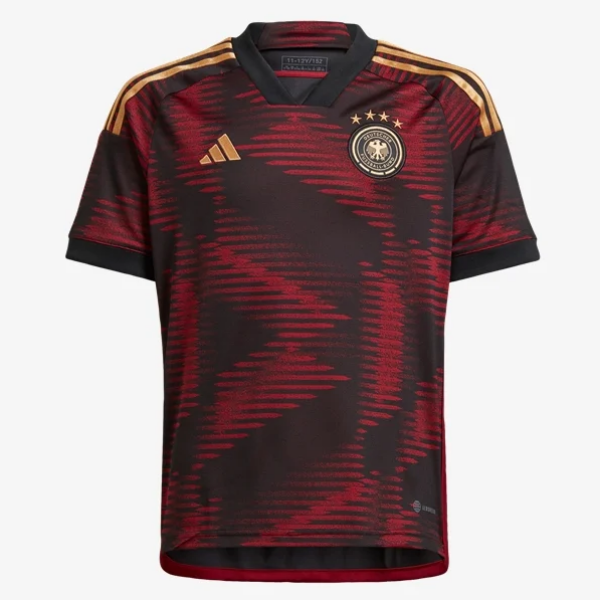 Adidas Youth Germany Away Jersey 2022 International Replica Closeout Youth Small Black - Third Coast Soccer