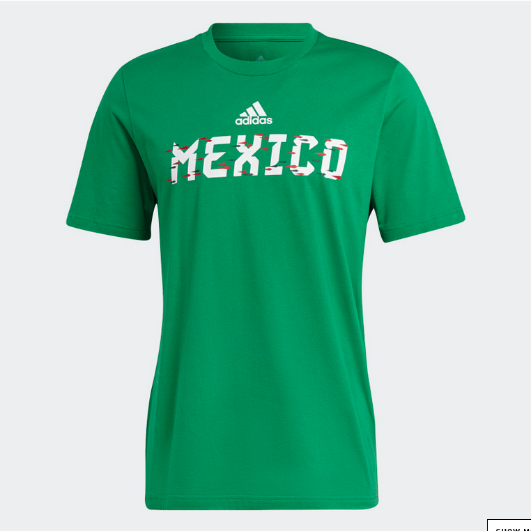 adidas Mexico Tee International Replica Team Green Mens Small - Third Coast Soccer