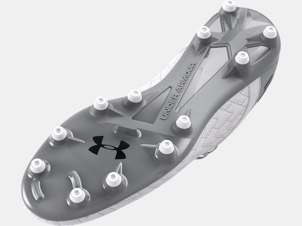 Under Armour Magnetico Select 2.0 FG - White Mens Footwear Mens 8.5 White/Metallic Silver - Third Coast Soccer