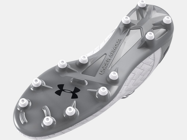 Under Armour Magnetico Select 2.0 FG - White Men's Footwear Closeout White/Metallic Silver Mens 8.5 - Third Coast Soccer