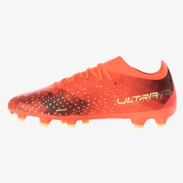 Puma Ultra Match FG - Fiery Coral/Fizzy Light/Puma Black Mens Firm Ground Mens 8 Orange - Third Coast Soccer