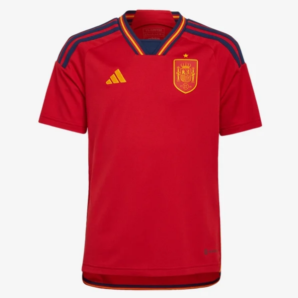adidas Youth Spain Home Jersey 2022 International Replica Closeout   - Third Coast Soccer