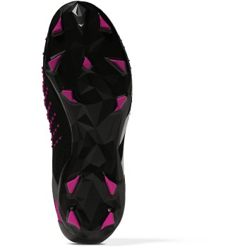 adidas Jr Predator Accuracy+ FG - Black/White/Shock Pink Youth Footwear Youth 2.5 Black/White/Team Shock Pink - Third Coast Soccer
