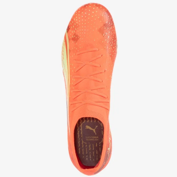 Puma Ultra Ultimate FG - Fiery Coral/Fizzy Light/Puma Black Mens Firm Ground Mens 8 Orange - Third Coast Soccer