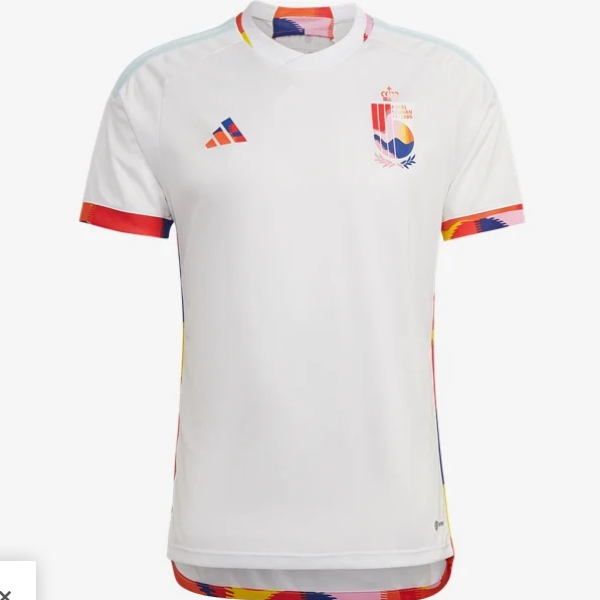 adidas Belgium Away Jersey 2022 International Replica Closeout White Mens Small - Third Coast Soccer
