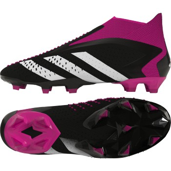 adidas Predator Accuracy+ FG - Black/White/Shock Pink Men's Footwear Mens 8 Core Black/Fthr White/Team Shock Pink - Third Coast Soccer