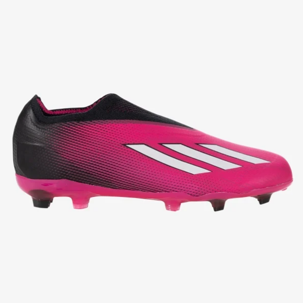 adidas Junior X Speedportal+ FG - Shock Pink/White/Black Youth Footwear Closeout   - Third Coast Soccer