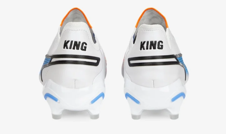 Puma King Ultimate FG/AG - White/Black/Blue Glimmer Mens Footwear Mens 7 White/Black/Blue Glimmer - Third Coast Soccer