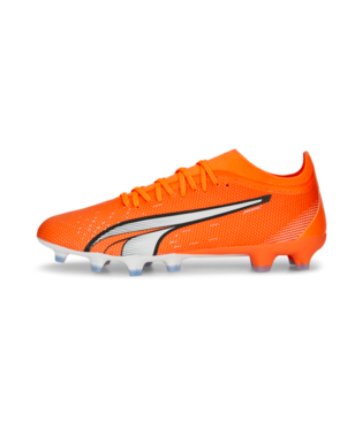 Puma Ultra Match FG - Ultra Orange/White/Blue Glimmer Men's Footwear Closeout   - Third Coast Soccer