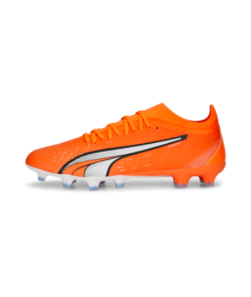 Puma Ultra Match FG - Ultra Orange/White/Blue Glimmer Mens Footwear Mens 9.5 Ultra Orange/White/Blue - Third Coast Soccer