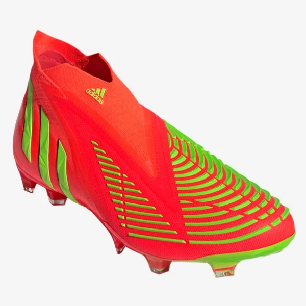 adidas Predator Edge+ FG - Solar Red/Solar Green/Black Men's Footwear Closeout   - Third Coast Soccer