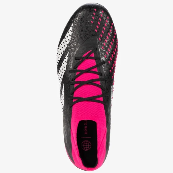 adidas Predator Accuracy.1 FG - Black/White/Shock Pink Men's Footwear Closeout   - Third Coast Soccer