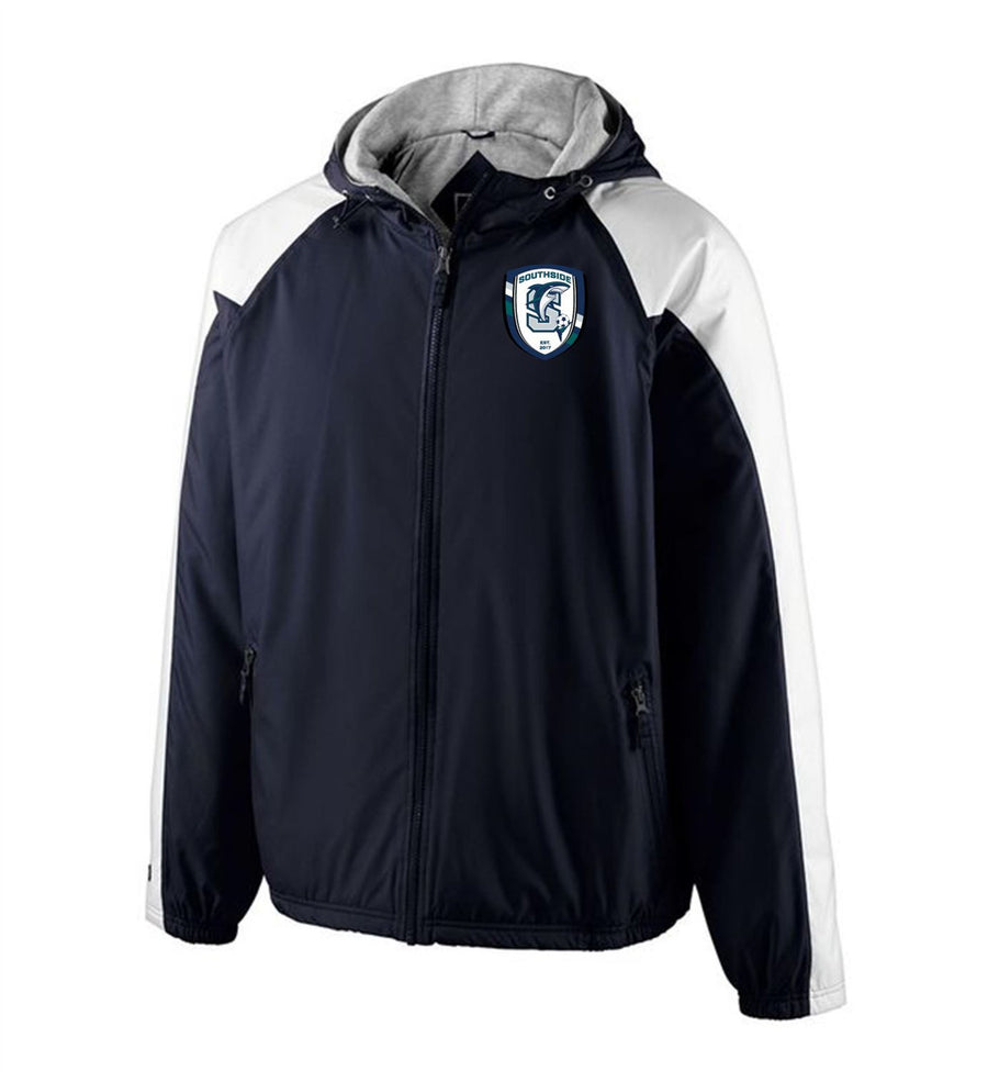 Holloway SHS Homefield Jacket Southside High School Navy/White Mens Small - Third Coast Soccer