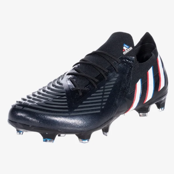 adidas Predator Edge.1 Low Cut FG -  Black/White/Vivid Red Men's Footwear Closeout Black/White/Vivid Red Mens 6.5 - Third Coast Soccer