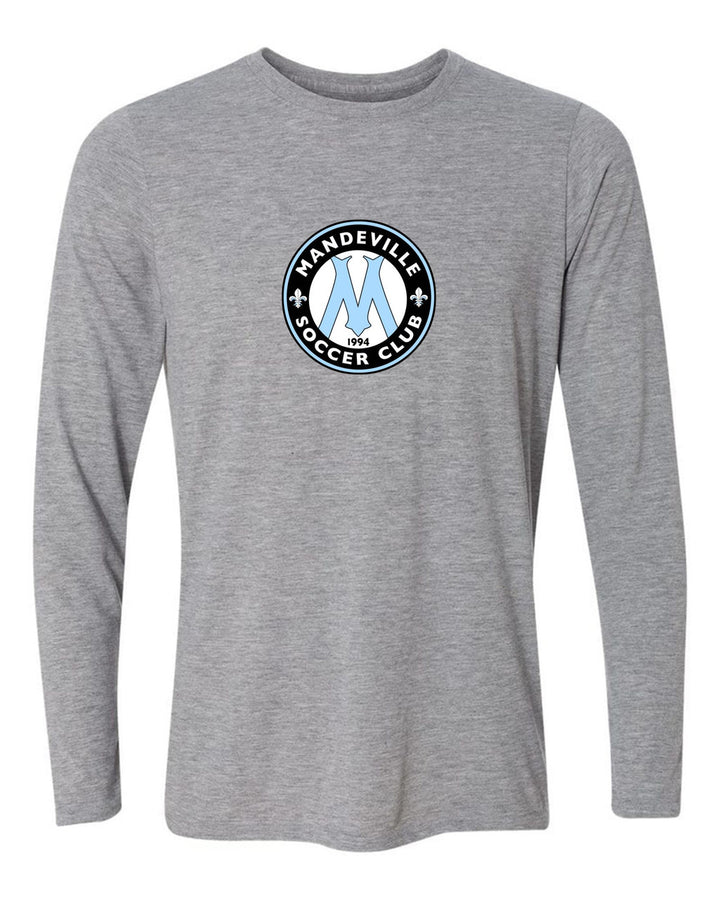 MSC Shield Long-Sleeve T-Shirt - Black, Grey Or Light Blue MSC Spiritwear Sport Grey Youth Small - Third Coast Soccer