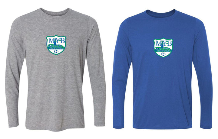 MYB Shield Long-Sleeve T-Shirt - Grey or Royal MYB Spiritwear   - Third Coast Soccer