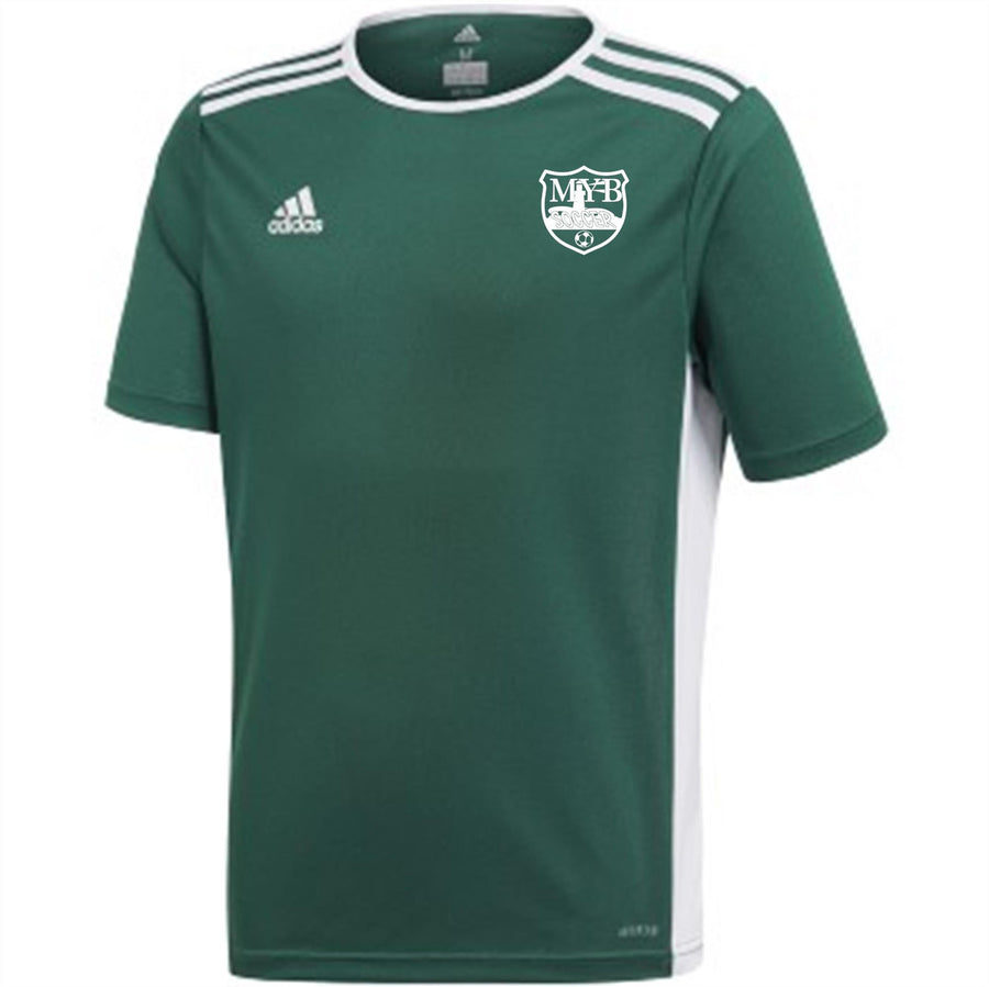 adidas MYB Recreational Men's Entrada 18 Jersey - Green MYB Rec   - Third Coast Soccer