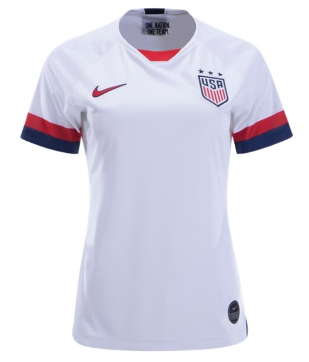 Nike Women's USWNT 2019 Home Jersey International Replica Closeout White/Blue Void/University Red Womens XSmall - Third Coast Soccer