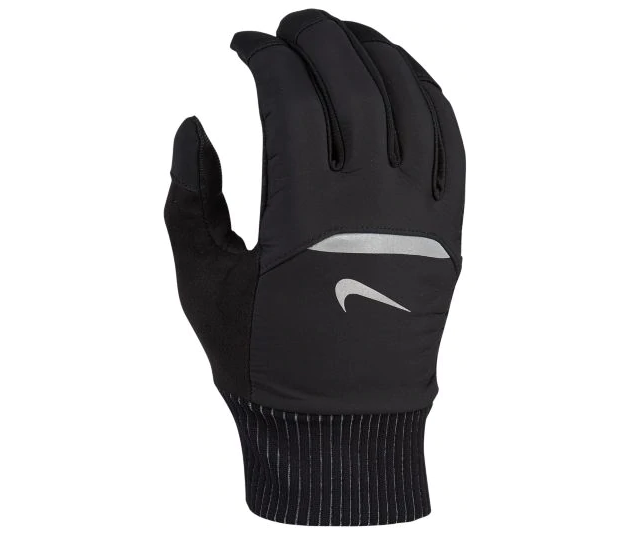 Nike Shield Running Gloves Player Accessories GREY/SILVER XL - Third Coast Soccer