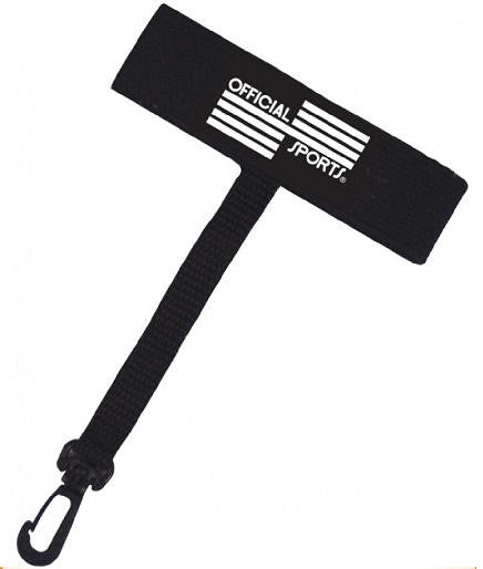 Official Sports Elastic Wristband Lanyard Referee Accessories Black - Third Coast Soccer