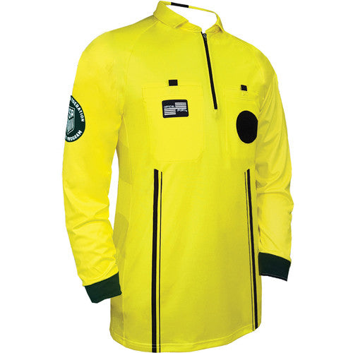 Official Sports USSF Pro LS Jersey - Yellow Referee Yellow Mens Small - Third Coast Soccer