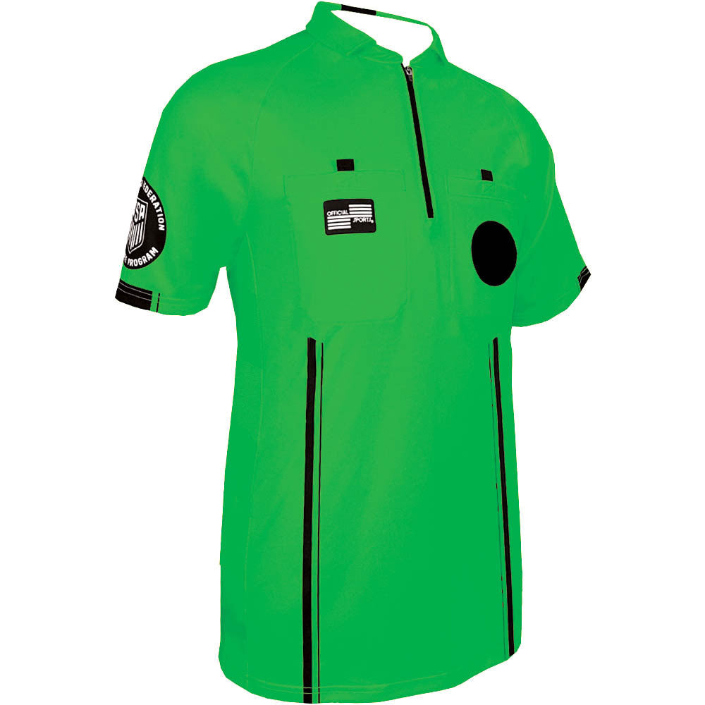 Official Sports USSF Pro Jersey - Green Referee MENS SMALL GREEN - Third Coast Soccer