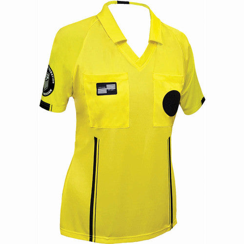 Official Sports USSF Women's Economy SS Jersey - Yellow Referee WOMENS EXTRA LARGE YELLOW - Third Coast Soccer