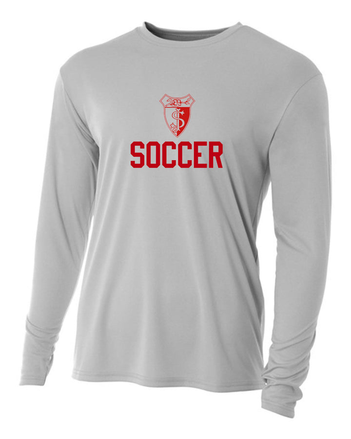 A4 SJA LS Spirit Shirt St. Joesphs Academy Silver Mens Small - Third Coast Soccer