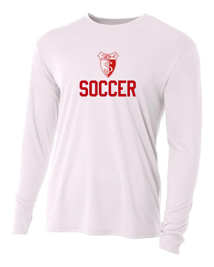 A4 SJA LS Spirit Shirt St. Joesphs Academy White Mens Small - Third Coast Soccer