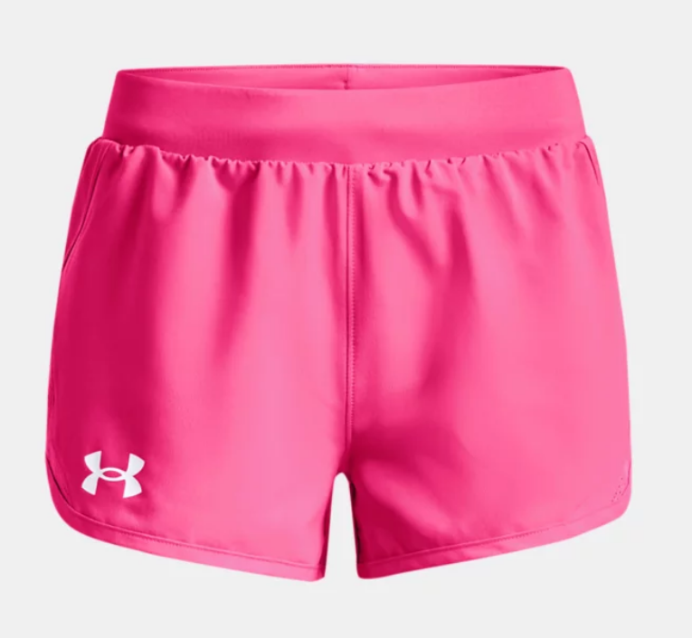 Under Armour Girls' Fly By Shorts - Electro Pink Shorts Pink Youth XSmall - Third Coast Soccer