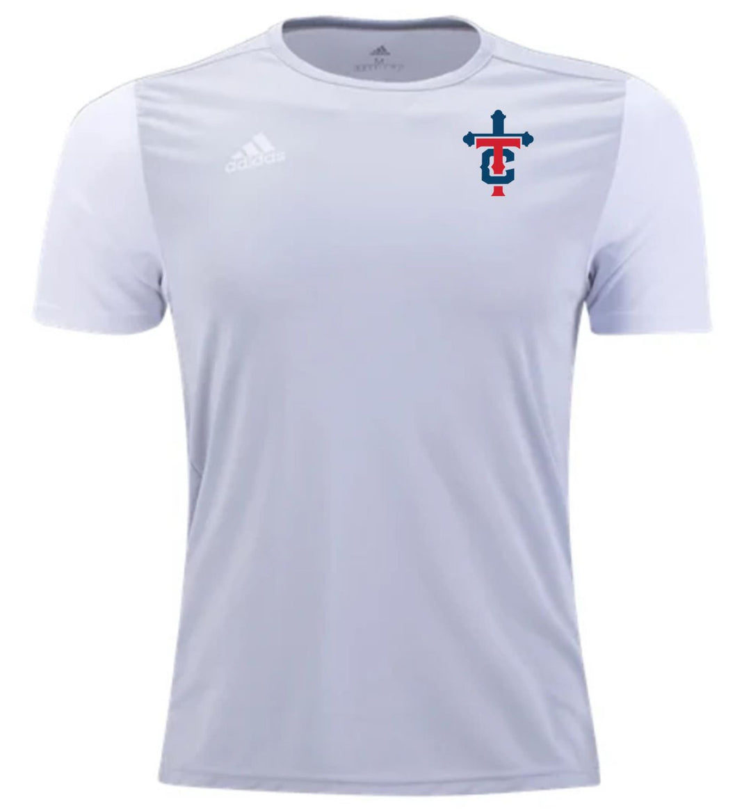 adidas Teurlings Estro Practice Jersey - Light Grey TCHS 23 Team Light Grey/White Mens Small - Third Coast Soccer