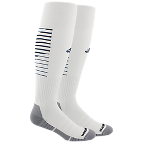 Adidas Latdp Team Speed II Socks - White  SMALL (1Y-4Y) WHITE/BLACK - Third Coast Soccer