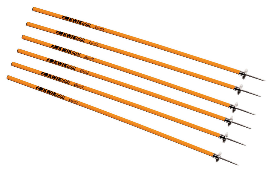 Kwik Goal Coaching Sticks - Hi-Vis Orange Coaching Accessories SET HI VIS ORANGE - Third Coast Soccer