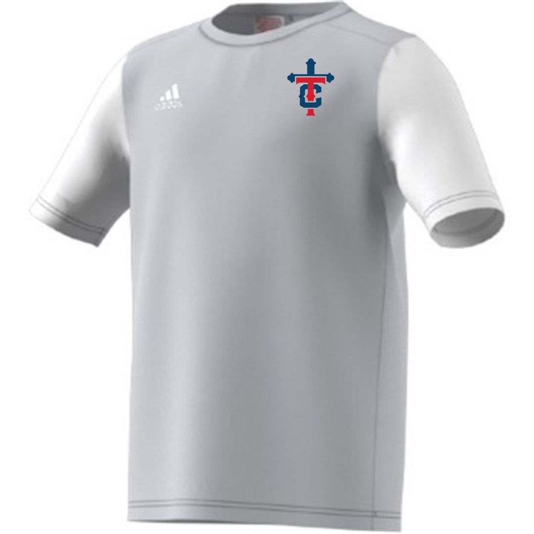 adidas Tch Youth Estro 19 Practice Jersey - Grey Teurlings Team Light Grey/White Youth Medium - Third Coast Soccer