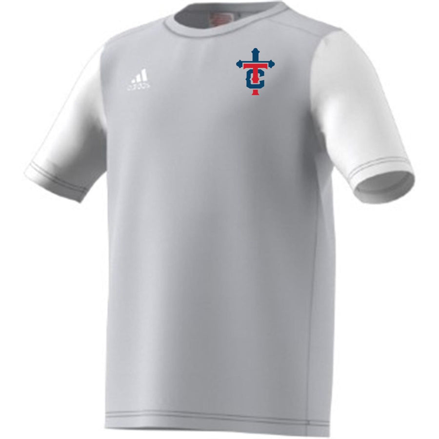adidas Tch Youth Estro 19 Practice Jersey - Grey Teurlings Team Light Grey/White Youth Medium - Third Coast Soccer